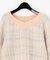 チェックモヘヤニットトップ