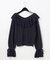 フレアラメニットトップ