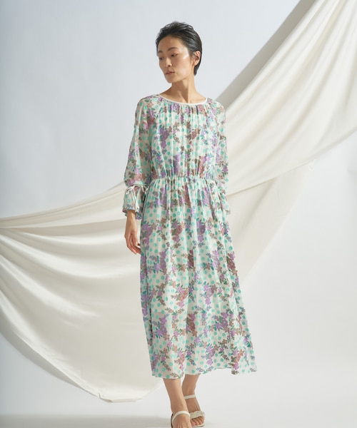 フラワードット刺繍ワンピース｜グレースコンチネンタルの通販