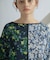 小花ジャガードニットトップ