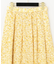 カットワーク刺繍タックスカート