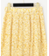 カットワーク刺繍タックスカート