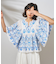 刺繍カフタンギャザートップ