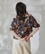 バティックプリントオフショルトップ