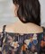 バティックプリントオフショルトップ