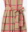 タフタチェックリボンドレス