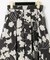 バイカラープリントスカート