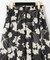 バイカラープリントスカート