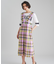 シアーチェックワンピース