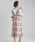 シアーチェックワンピース