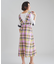 シアーチェックワンピース