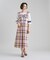 シアーチェックワンピース