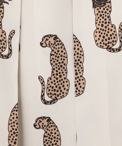 チータープリントプリーツスカート｜グレースコンチネンタルの通販