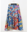 ヌーボーフラワープリントスカート
