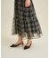 グレンチェックチュールスカート
