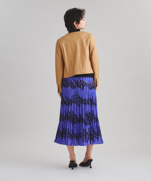 ノーカラーフラップレザージャケット｜グレースコンチネンタルの通販