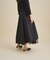ブラックタフタオーバースカート