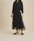 ブラックタフタオーバースカート