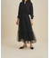 ブラックタフタオーバースカート