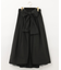 ブラックタフタオーバースカート