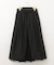ブラックタフタオーバースカート