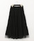 ブラックタフタオーバースカート