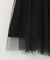 ブラックタフタオーバースカート
