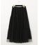 ブラックタフタオーバースカート