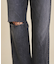クラッシュデニムパンツ