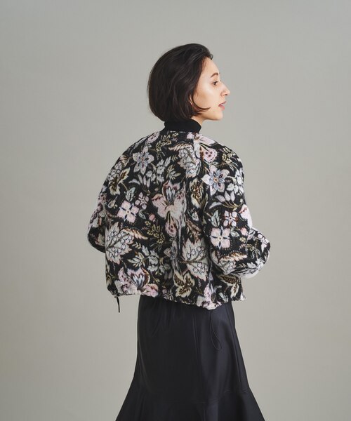 ファー衿ジャガードブルゾン｜グレースコンチネンタルの通販｜&mall