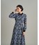 レース刺繍タックワンピース