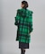 チェックダッフルコート