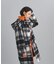 チェックダッフルコート