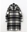 チェックダッフルコート