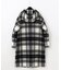 チェックダッフルコート