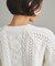 フローラル刺繍トップ