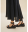 シフォンフレアスカート