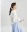 レイヤードシャツニットトップ