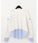 レイヤードシャツニットトップ
