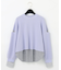 レイヤードシャツニットトップ