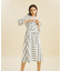 コンビストライプドレス