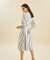 コンビストライプドレス