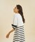 ボーダーニットロングワンピース