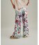 ボタニカルプリントワイドパンツ
