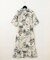 リゾートプリントシャツドレス
