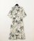 リゾートプリントシャツドレス