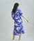 リゾートプリントシャツドレス