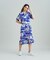リゾートプリントシャツドレス