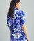 リゾートプリントシャツドレス