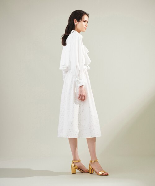 箔ドットシャツドレス｜グレースコンチネンタルの通販｜&mall（アンド